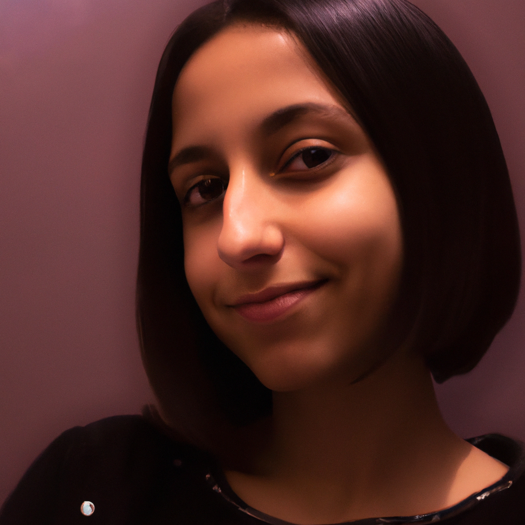 Smiling customer portrait