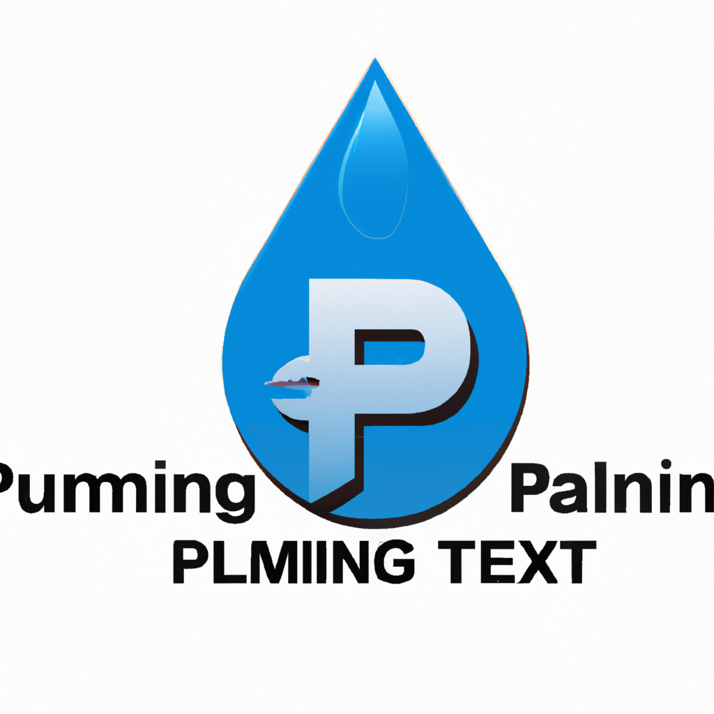 Lanoryo Plumbing logo, blue water drop with shield